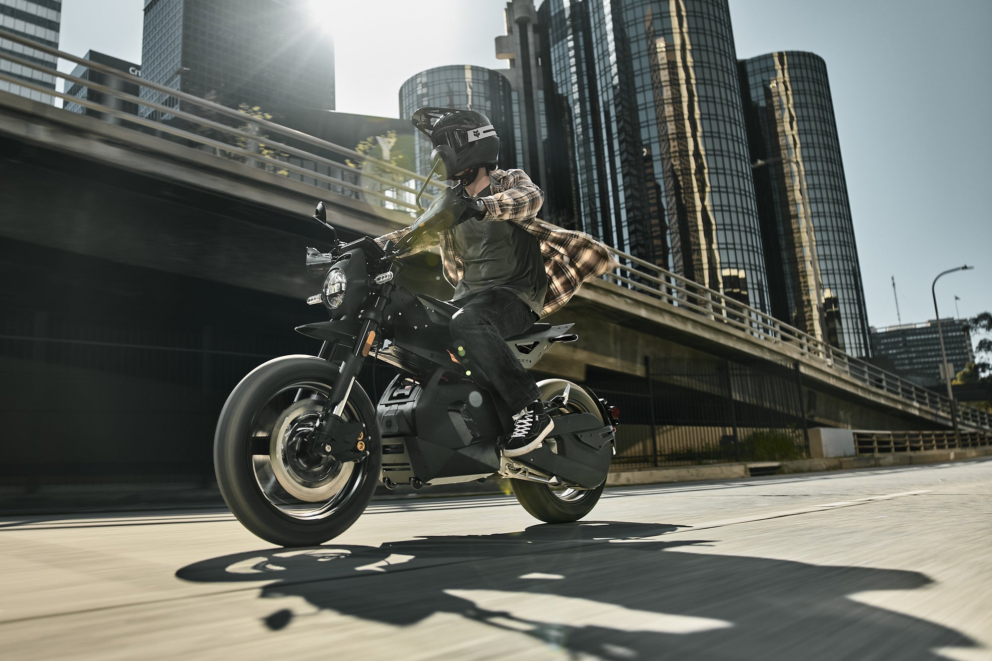 Ryvid OUTSET electric motorcycle for urban adventure